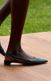 Black / Mules Perro en cuir - Black