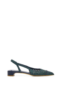 Perro Slide en noir goat cuir