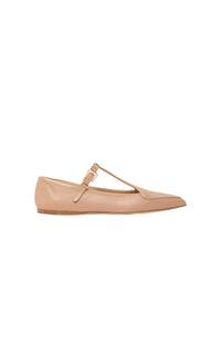 Nude / Ballerines Liv en cuir - Nude