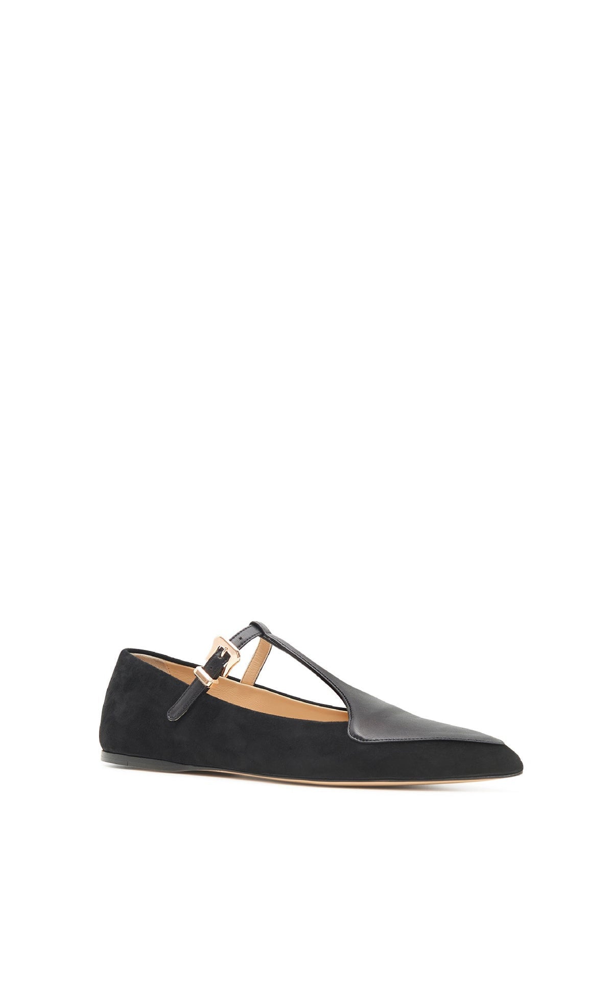 Liv Flat en noir daim