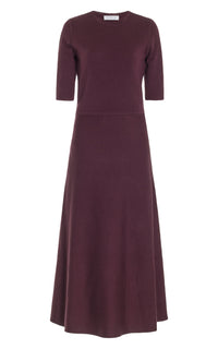 Seymore wool dress - Bordeaux