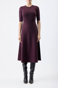 Bordeaux / Robe Seymore en laine - Bordeaux