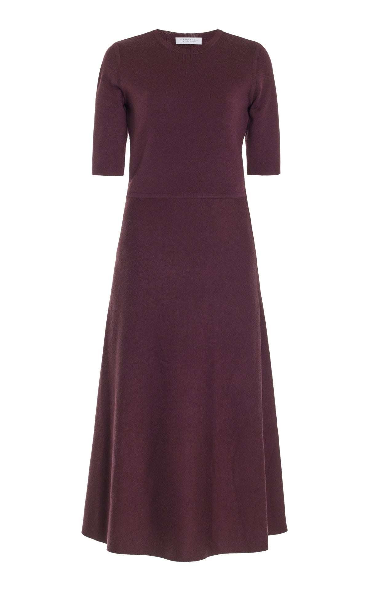Seymore Dress en bordeaux wanaka mérinos cachemire