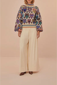 DJV_Hearts Cream Cardigans & Pulls - Hearts Cream
