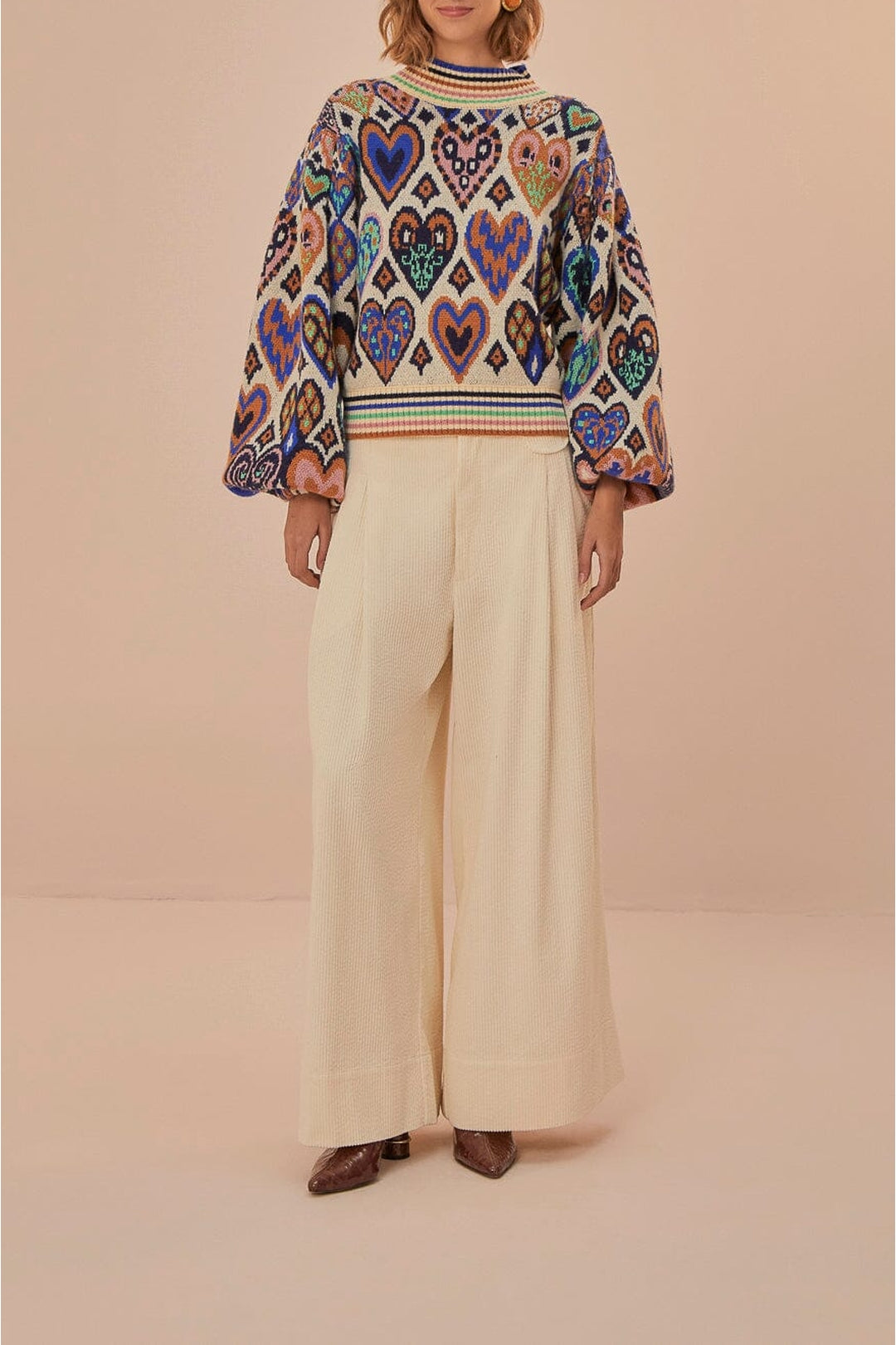 DJV_Hearts Cream Cardigans & Pulls - Hearts Cream