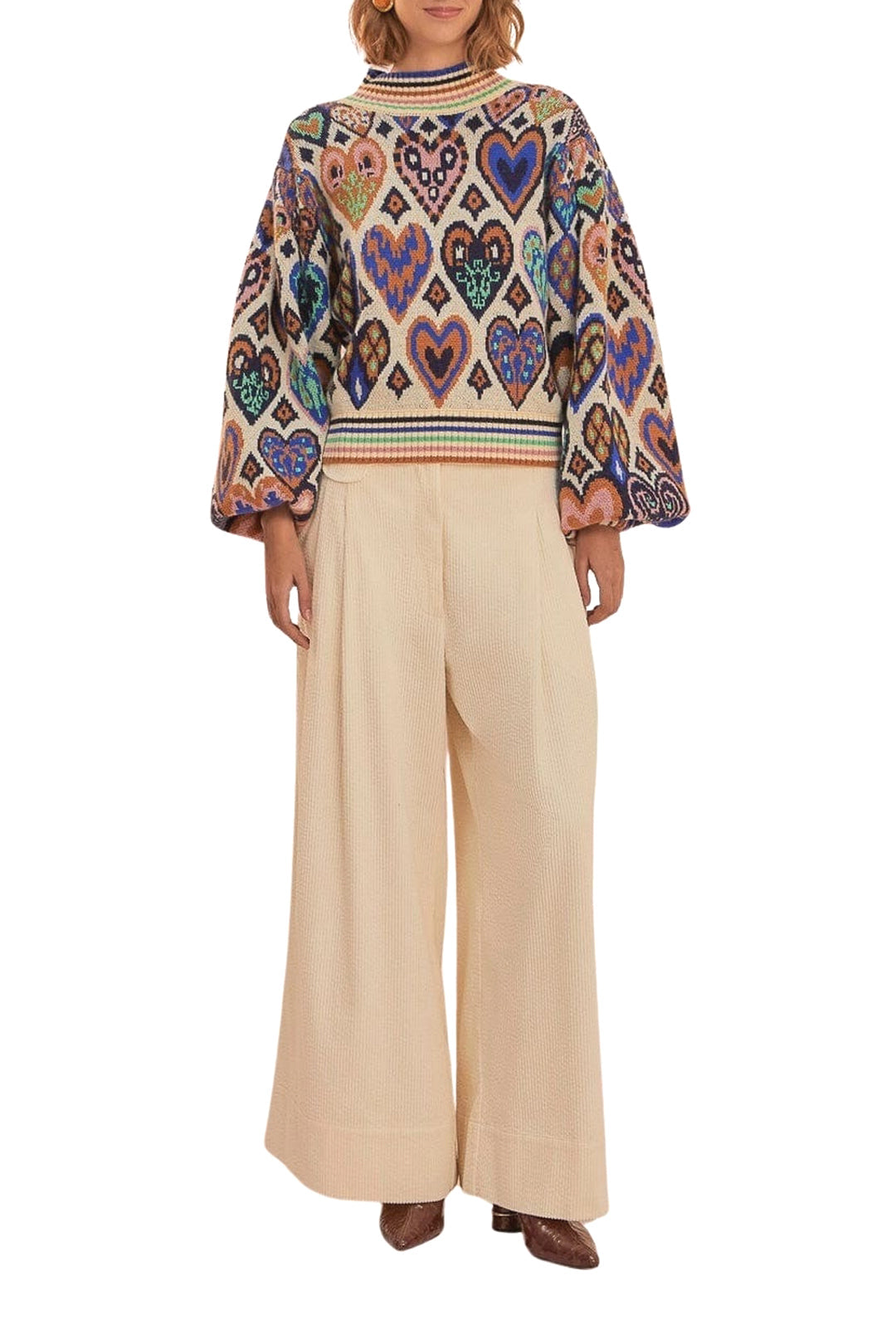 DJV_Hearts Cream Cardigans & Pulls - Hearts Cream