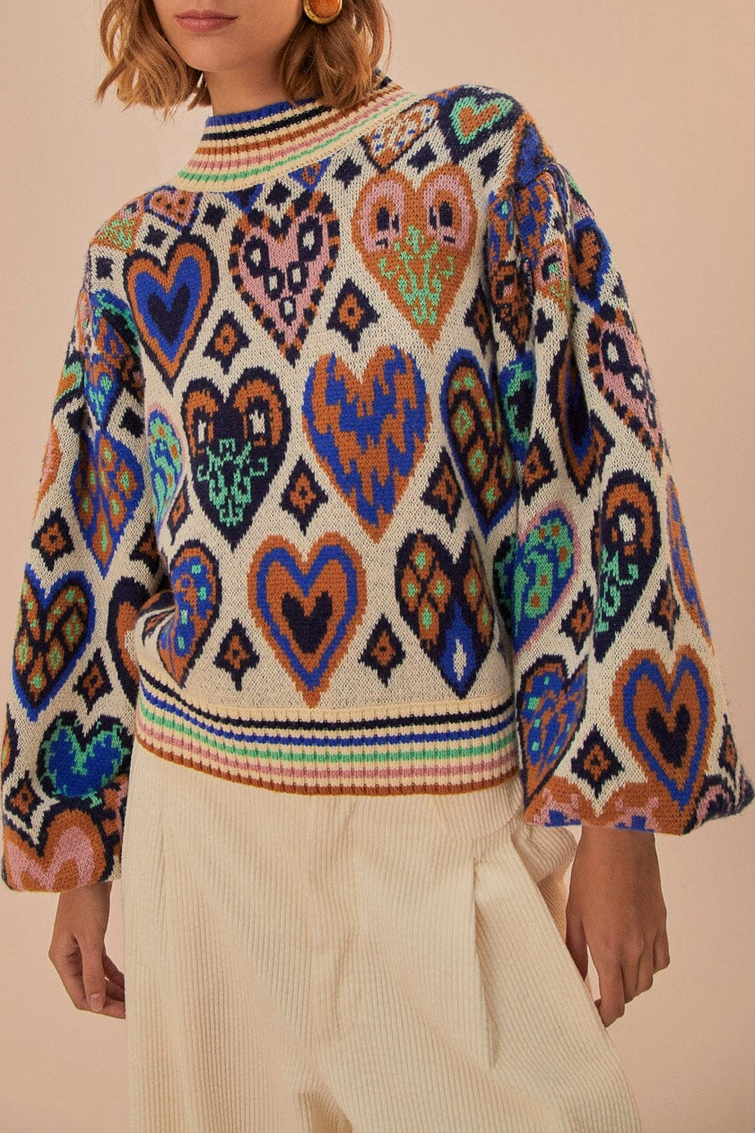 DJV_Hearts Cream Cardigans & Pulls - Hearts Cream