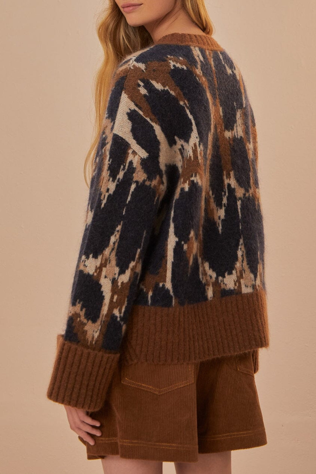 DJV_Leopard Skin Beige Cardigans & Pulls - Leopard Skin Beige