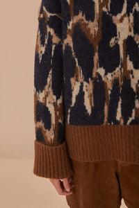 DJV_Leopard Skin Beige Cardigans & Pulls - Leopard Skin Beige