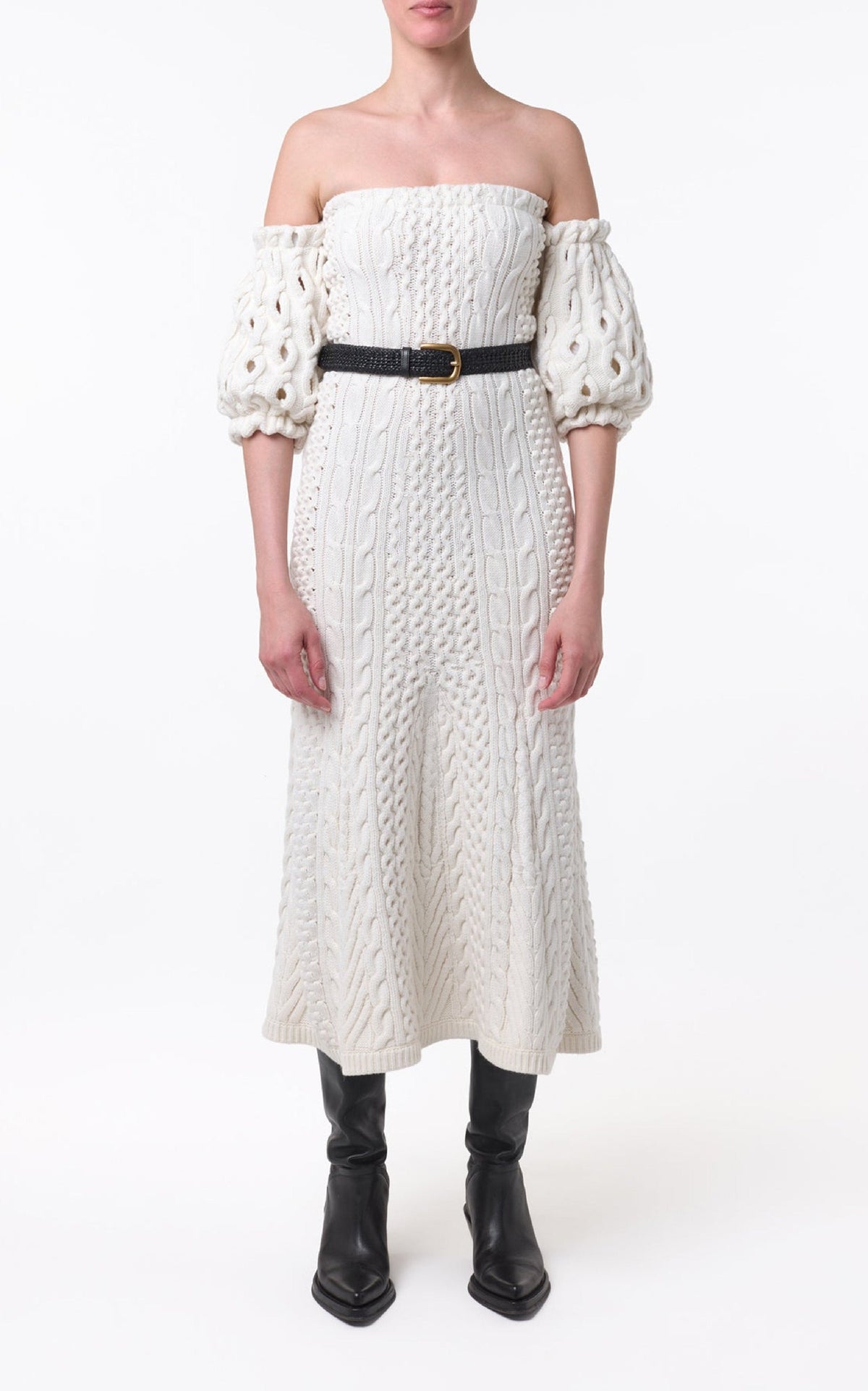 Ivory / Robe Alastor en laine et cachemire - Ivory