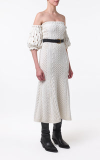 Ivory / Robe Alastor en laine et cachemire - Ivory