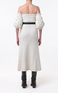Ivory / Robe Alastor en laine et cachemire - Ivory