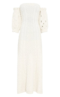 Ivory / Robe Alastor en laine et cachemire - Ivory