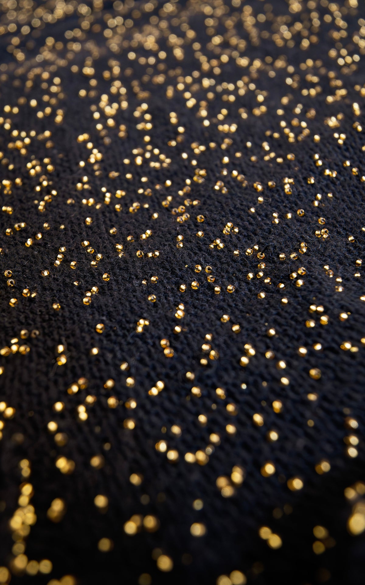 Black & Gold / Pull Galene en soie - Black & Gold