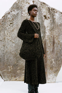 Black & Gold / Sweat Galene en soie - Black & Gold
