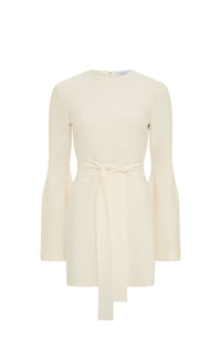 Tenas wool dress - Ivory