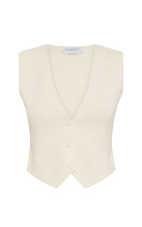 Ivory / Gilet Styx en laine - Ivory