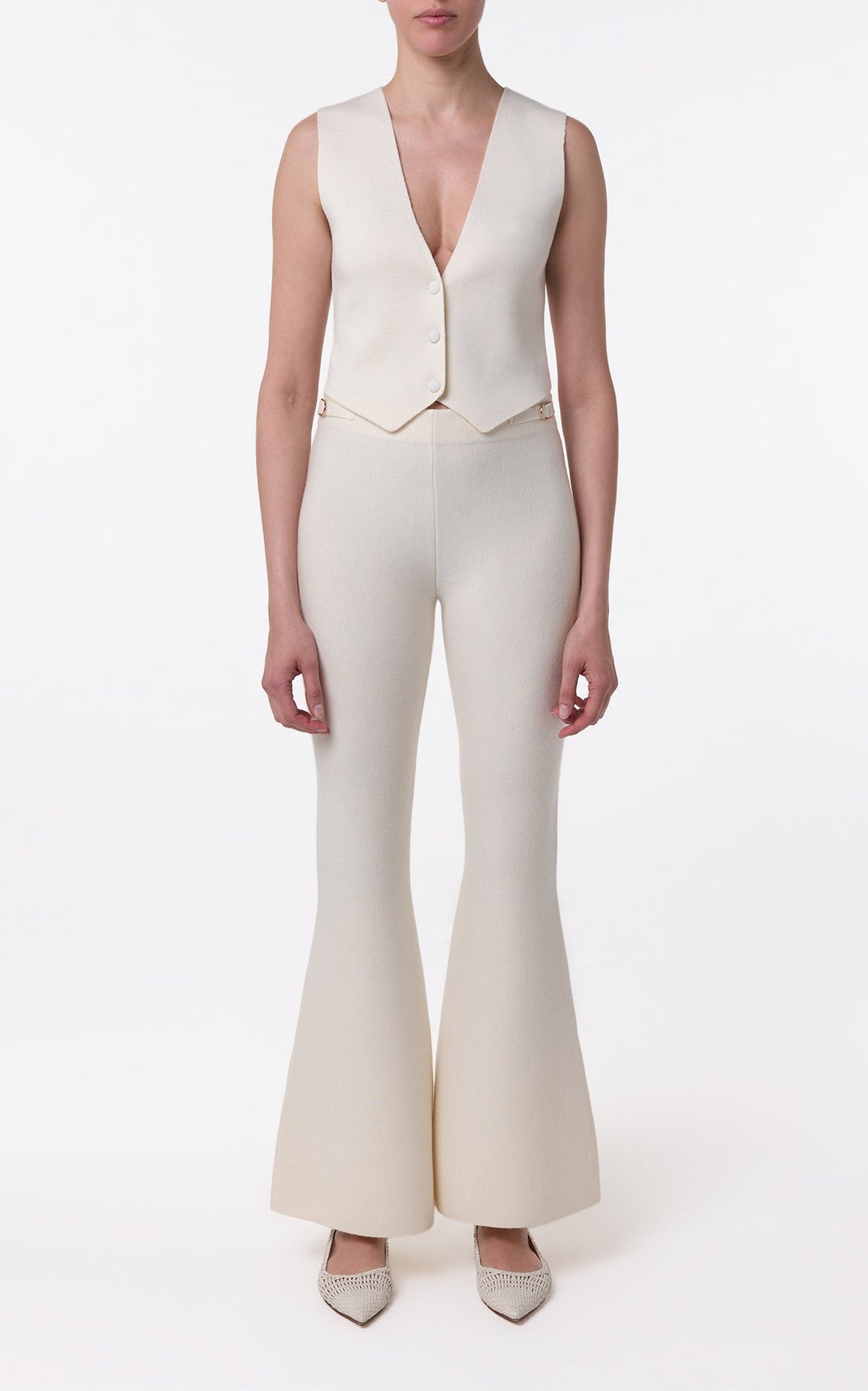 Ivory / Gilet Styx en laine - Ivory