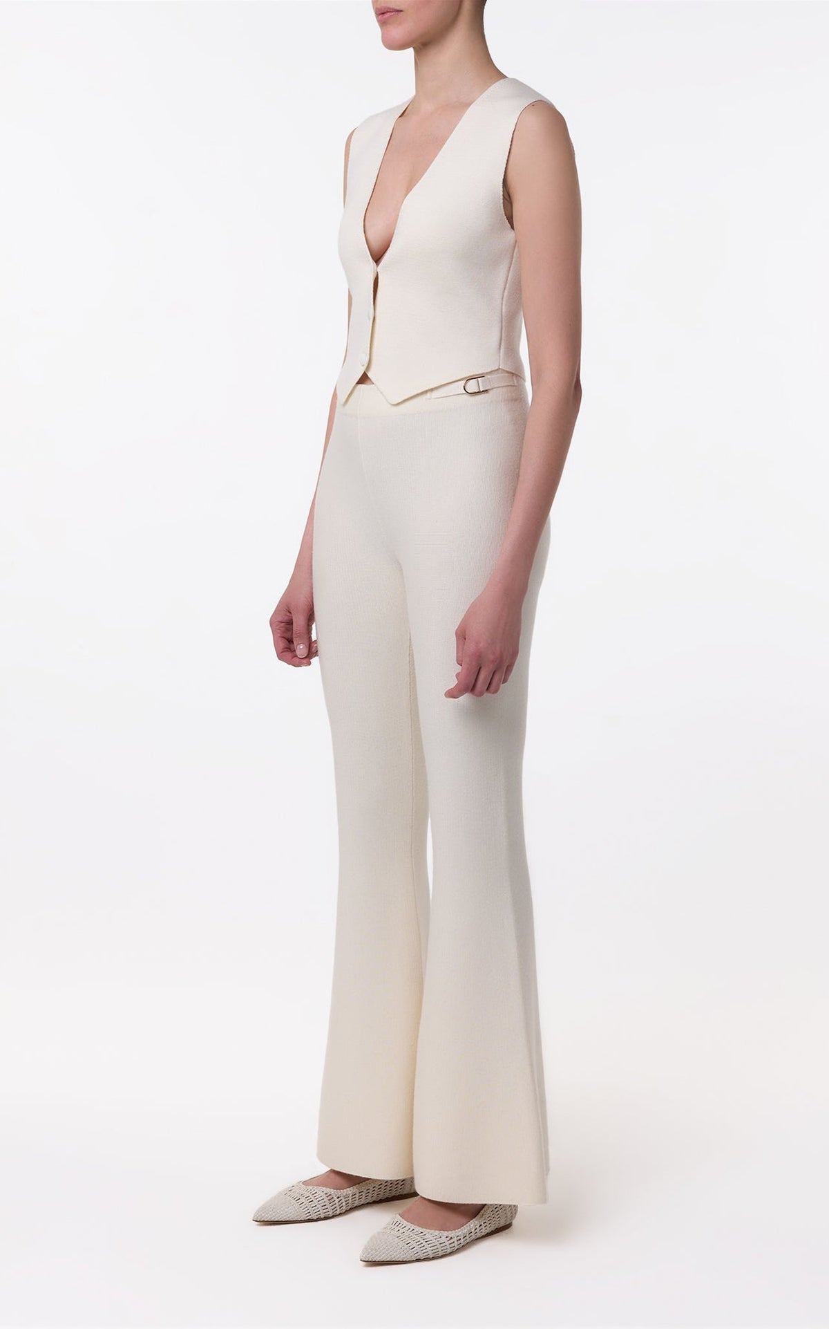 Ivory / Gilet Styx en laine - Ivory