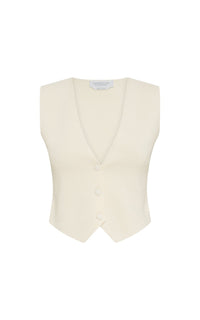 Ivory / Gilet Styx en laine - Ivory