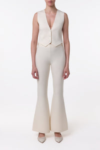Ivory / Gilet Styx en laine - Ivory