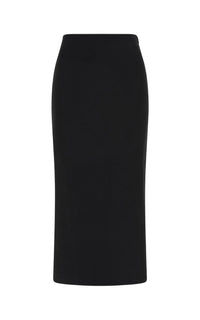 Black / Jupe Circe en laine et cachemire - Black