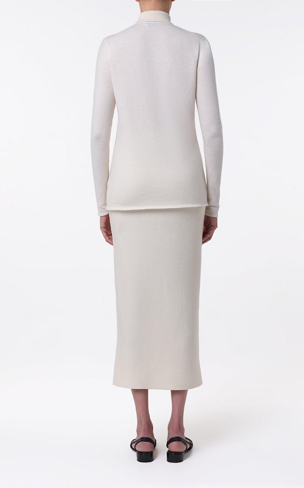 Ivory / Jupe Circe en laine - Ivory