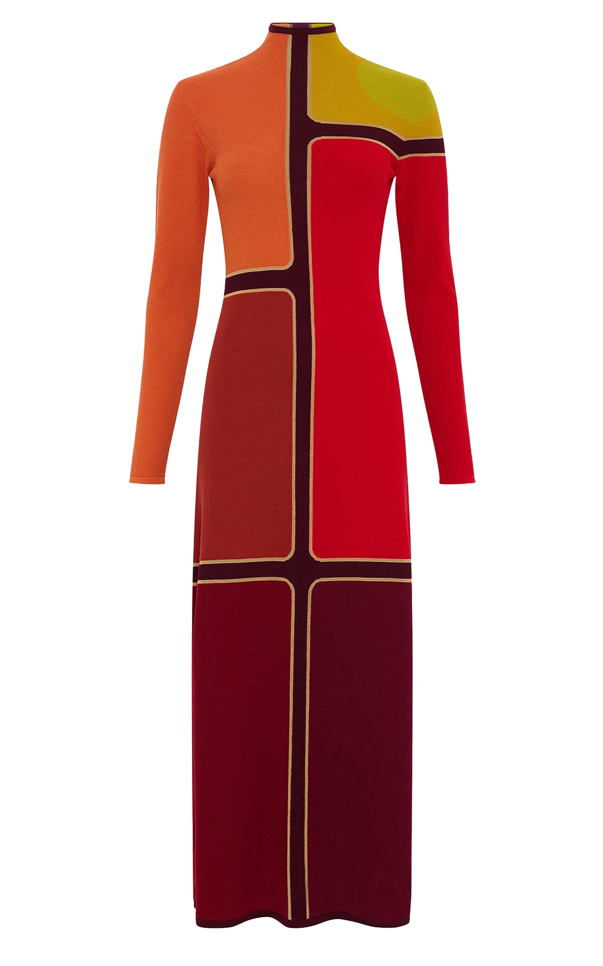 Apollonis Dress en multicolore wanaka mérinos cachemire