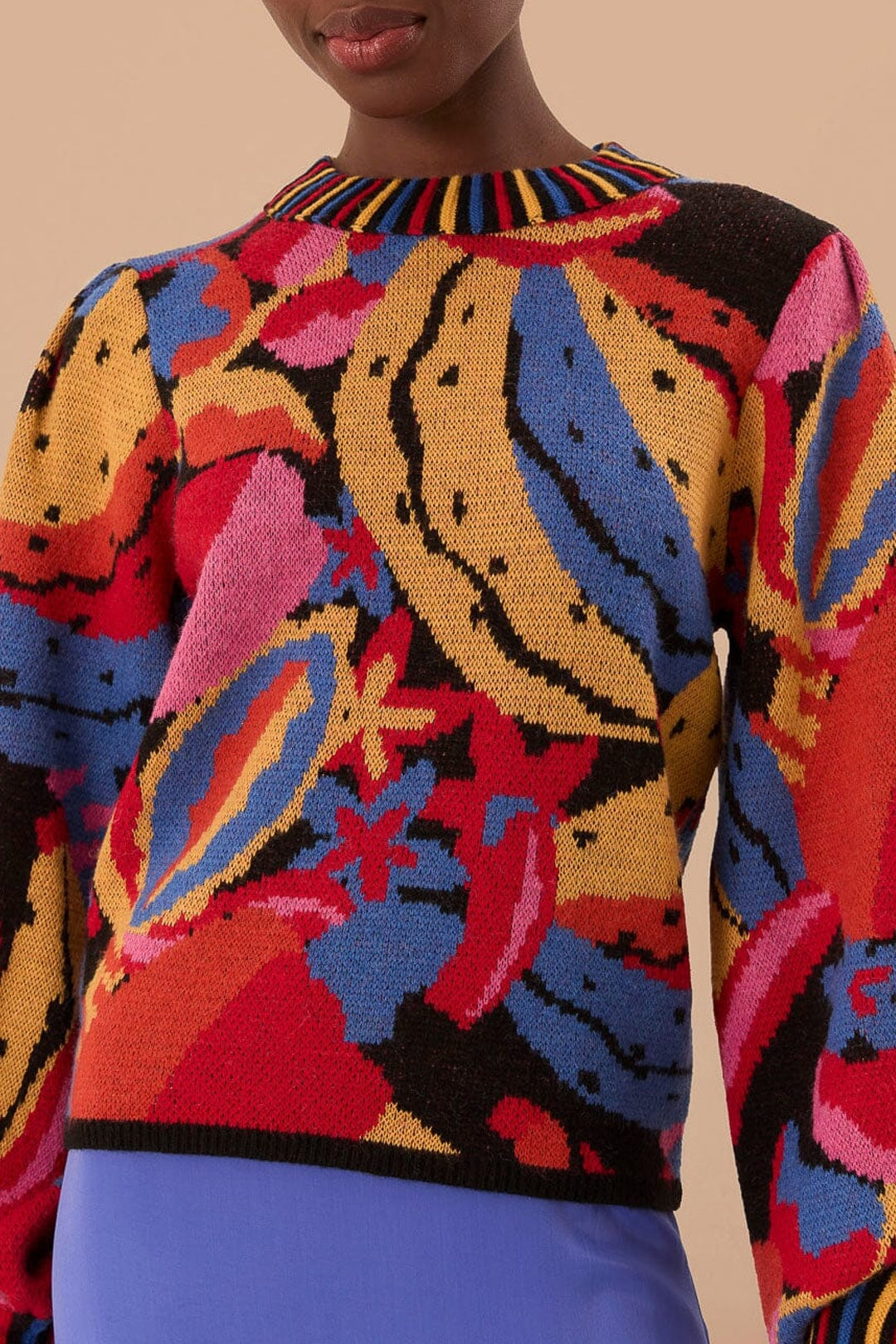 MEDIA OFF LINE_Pull Fruitelicious en maille - Multicolore