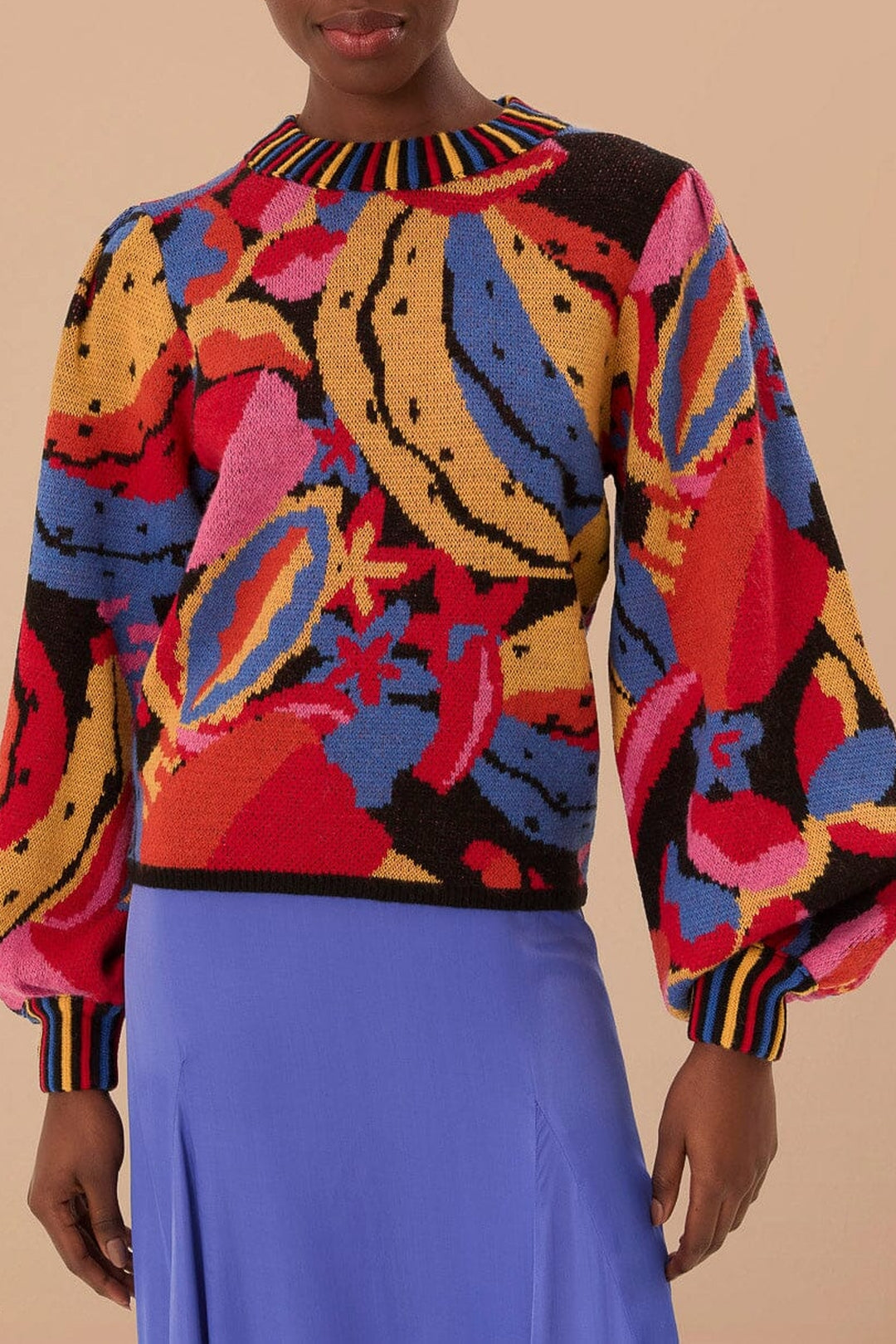 MEDIA OFF LINE_Pull Fruitelicious en maille - Multicolore
