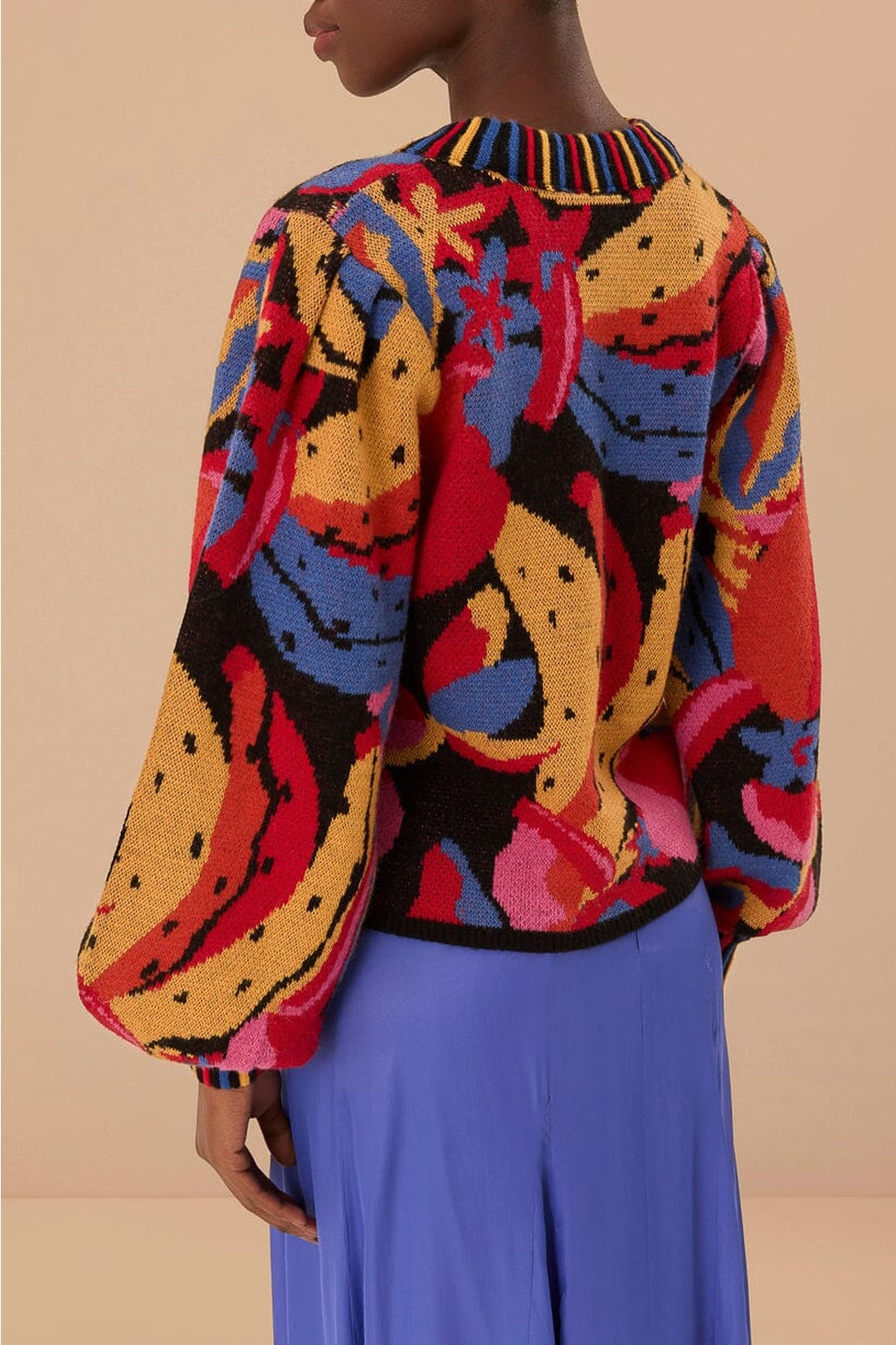 MEDIA OFF LINE_Pull Fruitelicious en maille - Multicolore