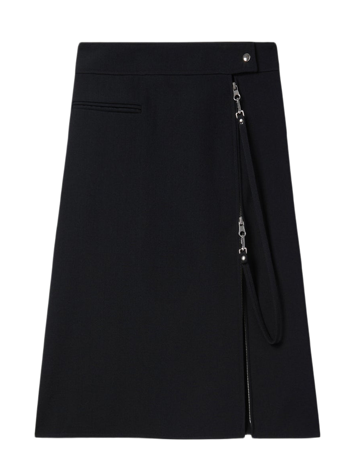 PRIX MARQUE : 150 / JUPE ZIPPÉE EN LAINE