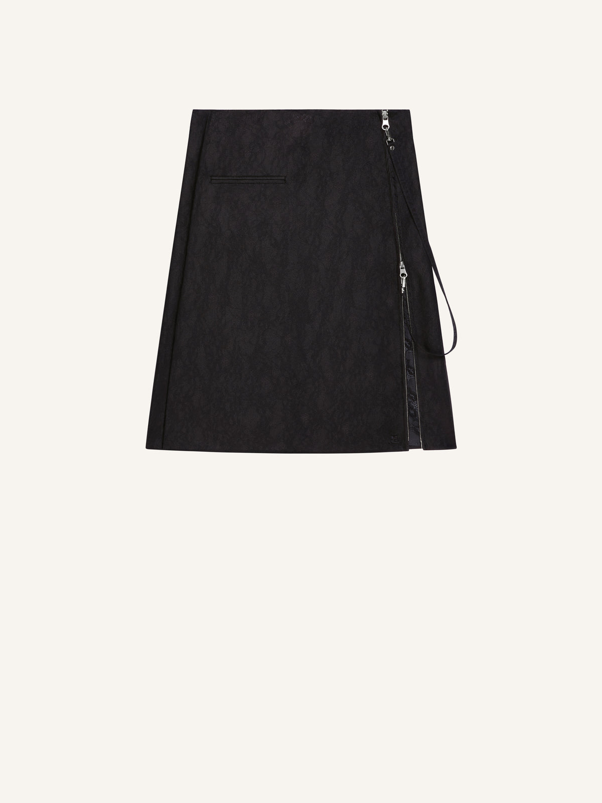 PRIX MARQUE : 190 / JUPE ZIPPÉE EN DENTELLE