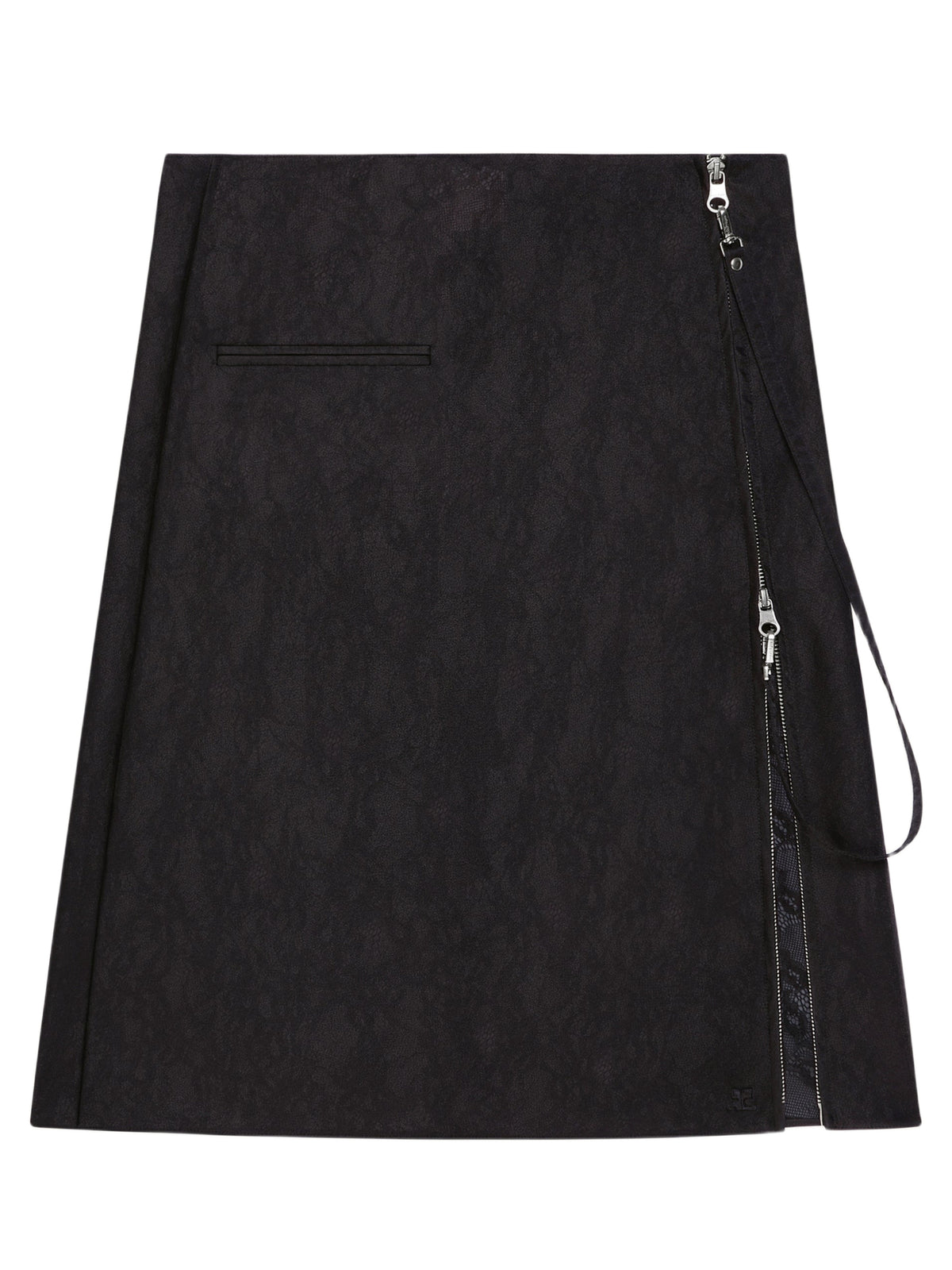 PRIX MARQUE : 190 / JUPE ZIPPÉE EN DENTELLE