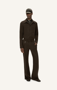 PANTALON BOOTCUT EN TWILL