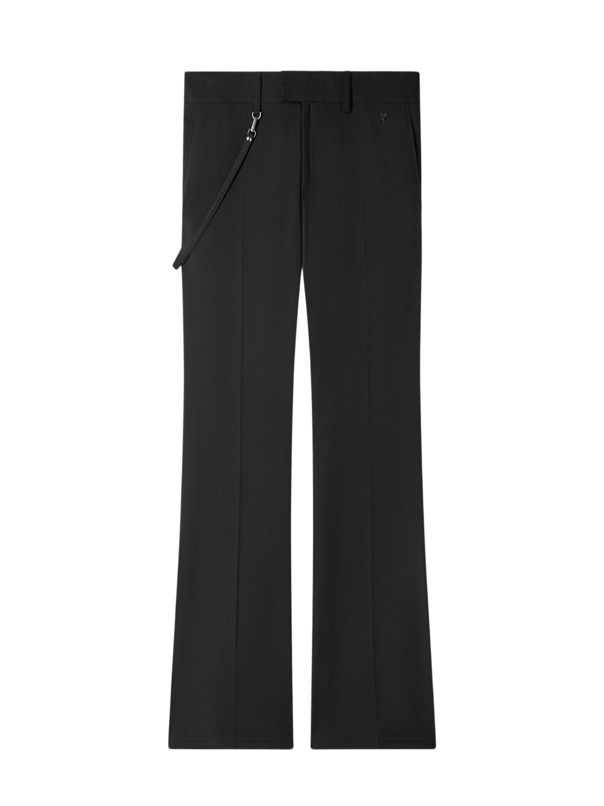 Pantalon bootcut en sergé - Black