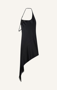 ROBE EN SATIN ASYMÉTRIQUE