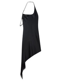 Robe en satin asymétrique - Black