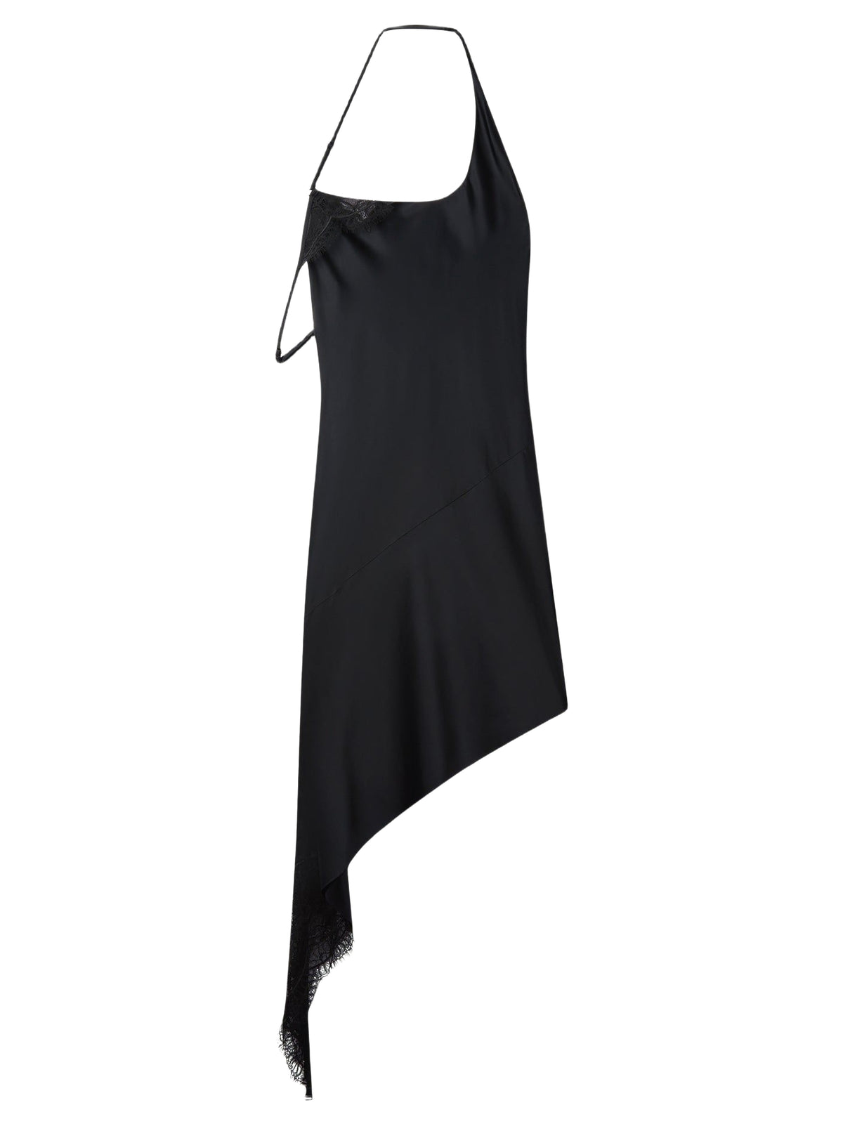 Robe en satin asymétrique - Black