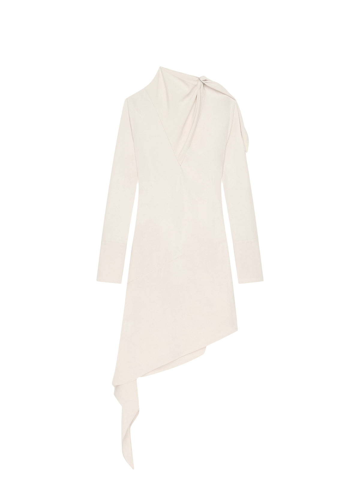 Satin wrap dress - Ivory