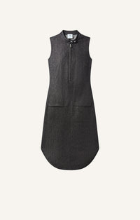 ROBE BIKER ZIPPÉE EN DENIM