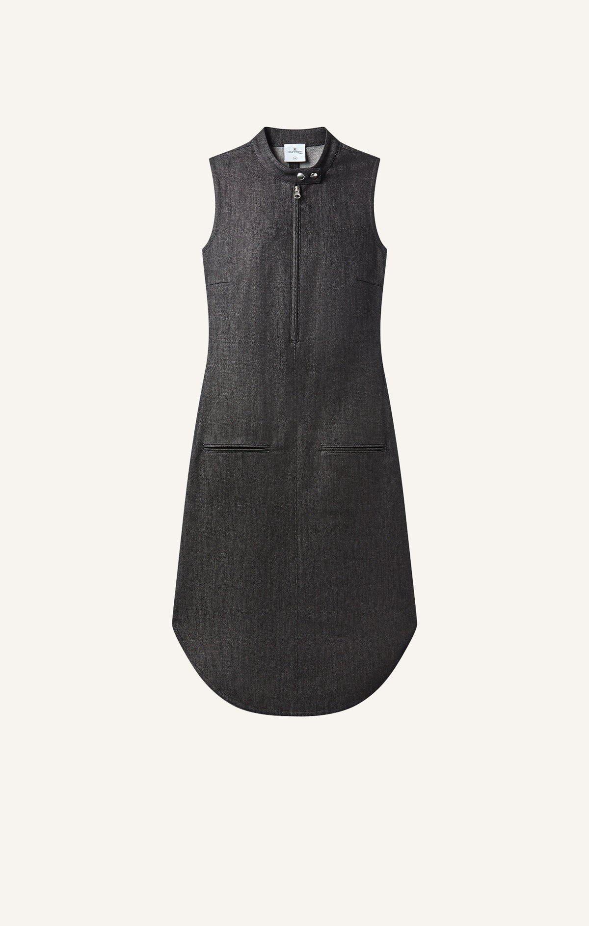 ROBE BIKER ZIPPÉE EN DENIM