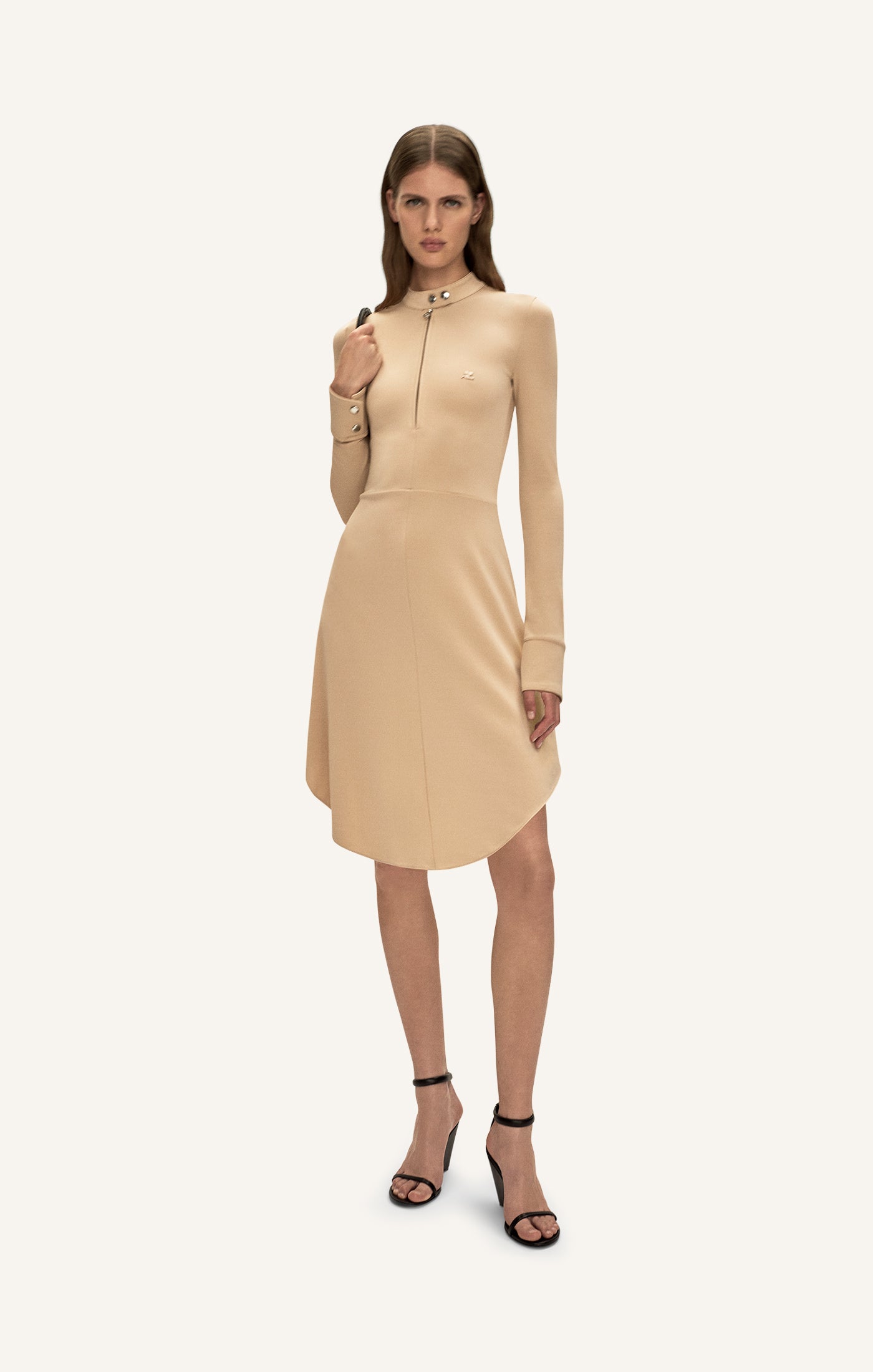 ROBE BIKER ZIPPÉE