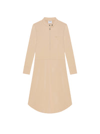 Zipped biker dress - Dune