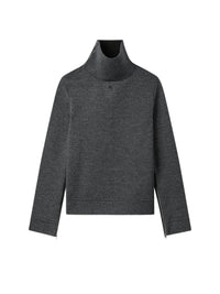 PRIX MARQUE : 140 / PULL COL CHEMINÉE ZIPPÉ