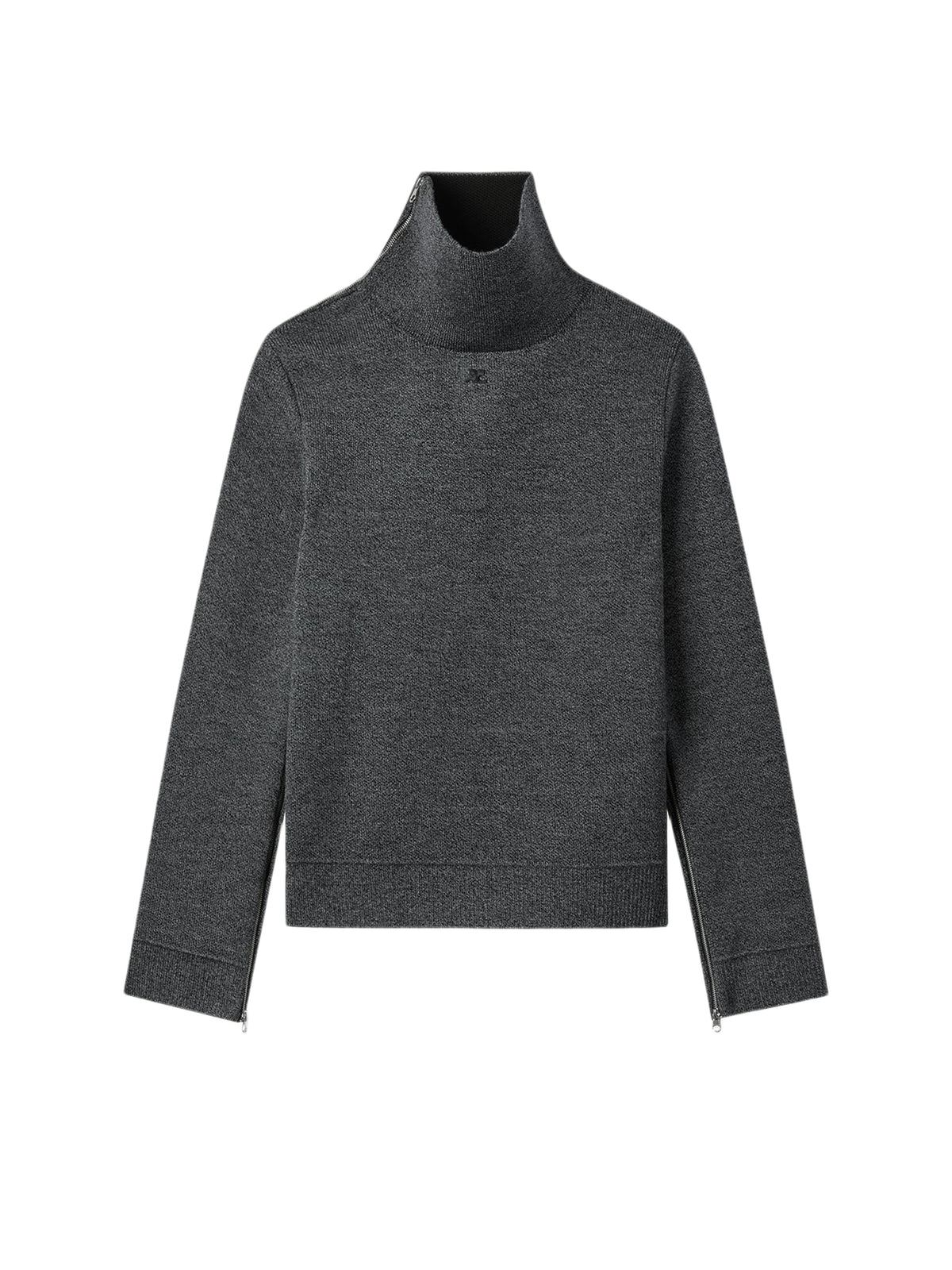 PRIX MARQUE : 140 / PULL COL CHEMINÉE ZIPPÉ
