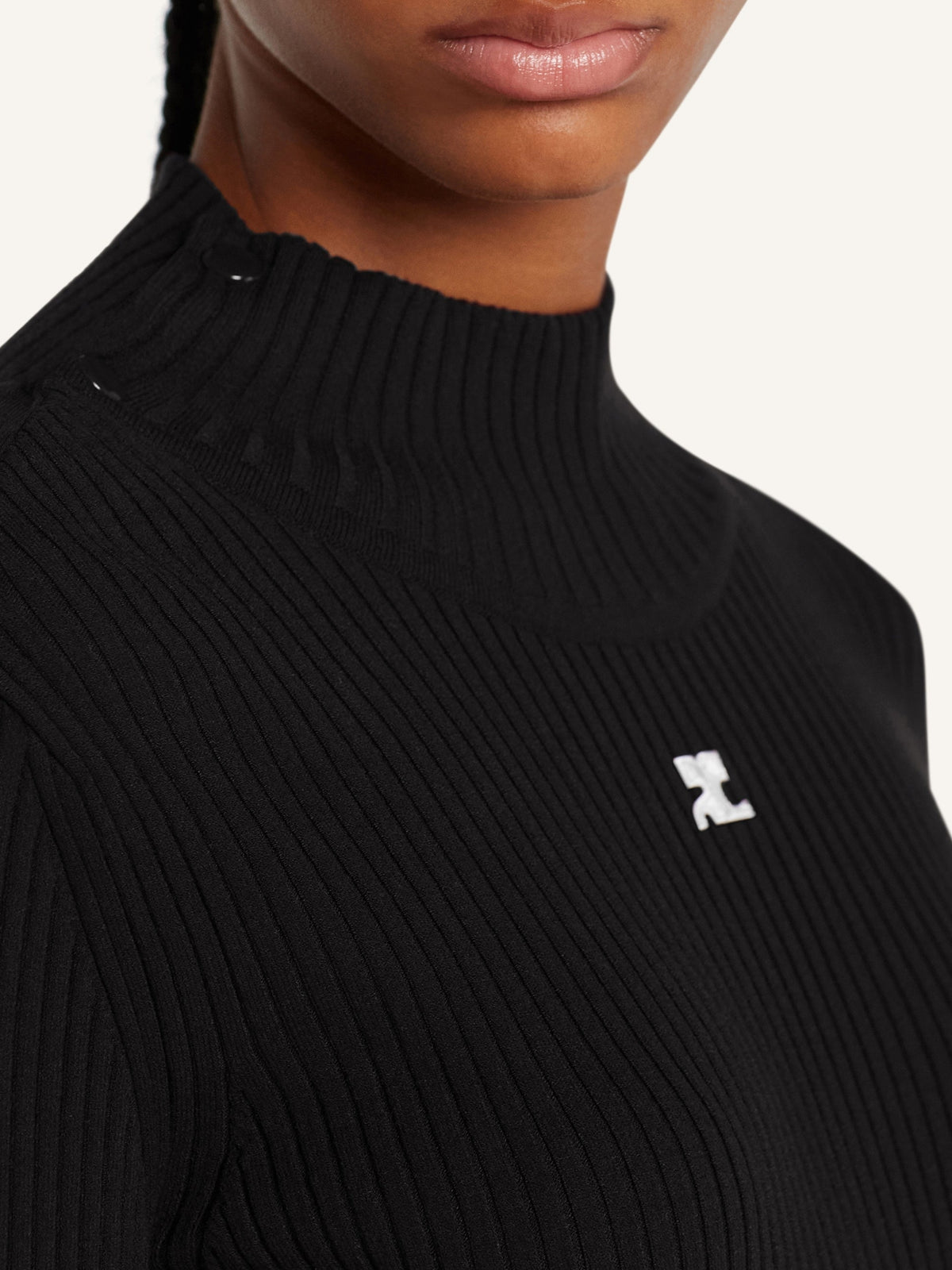 Robe Réédition en maille - Black