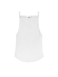 Débardeur cercle en maille - Heritage White