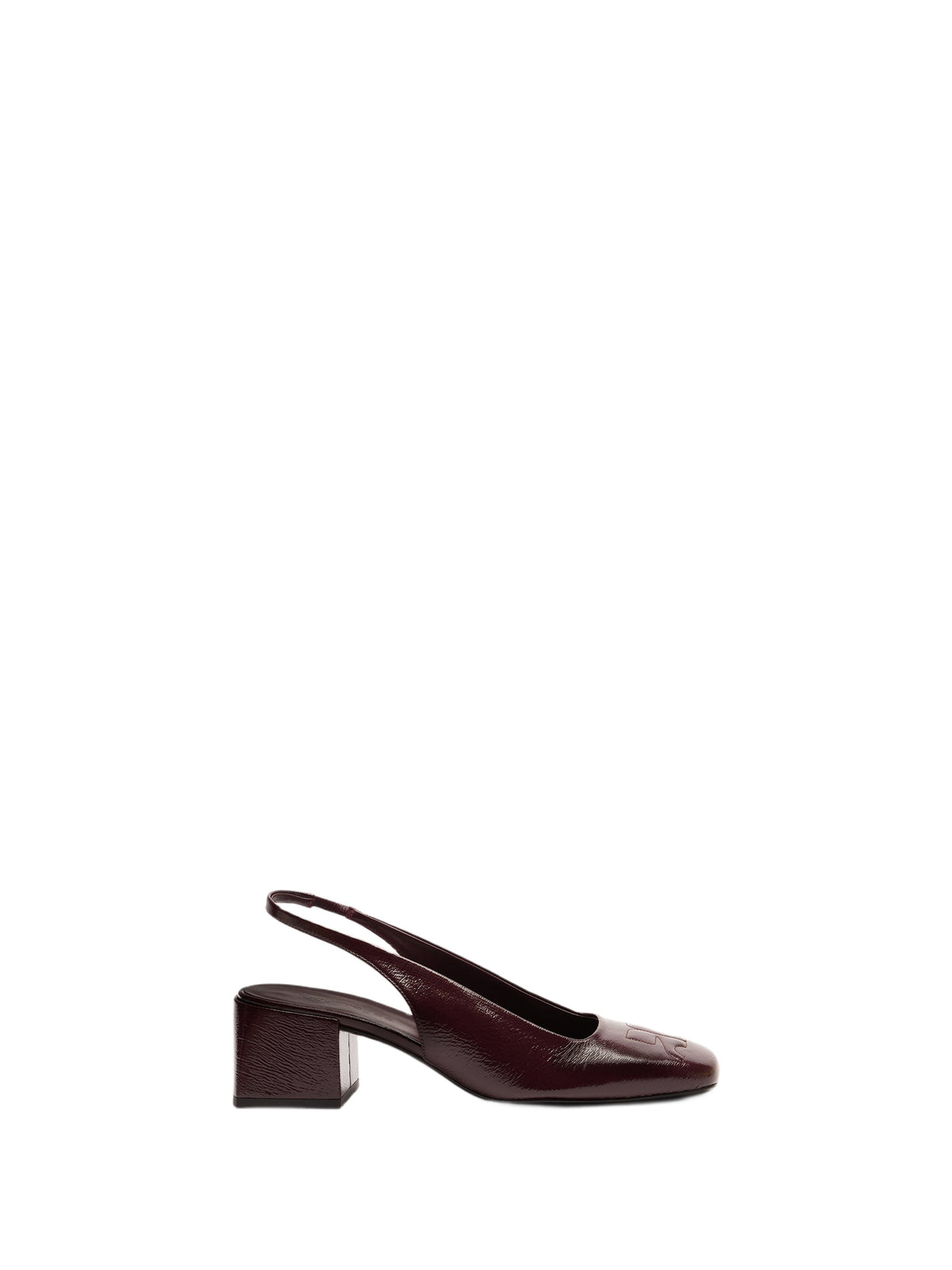 Slingbacks AC logo en vinyle - Burgundy