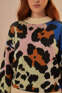 DJV_Colorful Leopards Cardigans & Pulls - Colorful Leopards